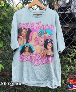Nicki Minaj X Ice Spice Barbie World Vintage Shirt Homage T-Shirt Fan Tees Sweatshirt Classic