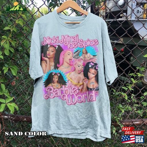 Nicki Minaj X Ice Spice Barbie World Vintage Shirt Homage T-Shirt Fan Tees Sweatshirt Classic