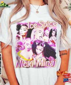 Nicki Minaj X Ice Spice Vintage Rap Shirt Homage Barbie World 90S Y2k Sweatshirt Unisex