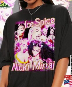 Nicki Minaj X Ice Spice Vintage Rap Shirt Homage Barbie World 90S Y2k Sweatshirt Unisex 3 Nicki Minaj X Ice Spice Vintage Rap Shirt Homage Barbie World 90S Y2k Sweatshirt Unisex 4