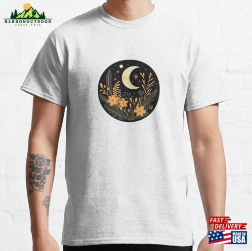 Night Sky And Yellow Flowers Classic T-Shirt Hoodie