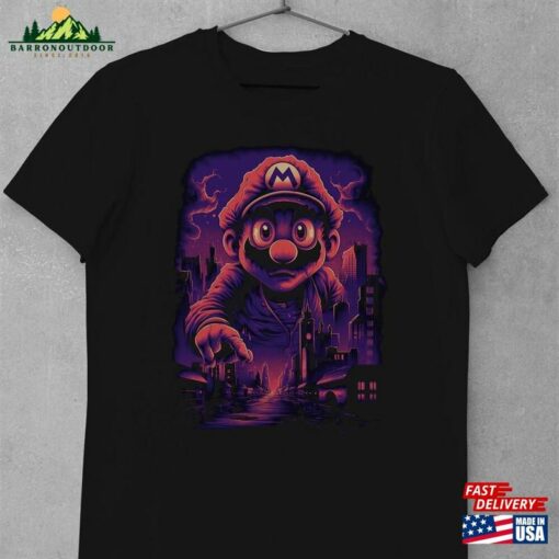 Nightmare Kaiju Mario Shirt Unisex Graphic Tee Movie Hoodie