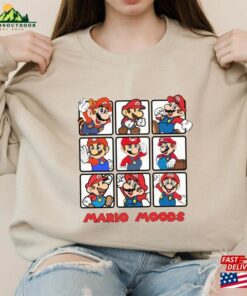 Nintendo Mario Moods T Shirt Super Bros Tee Unisex 4