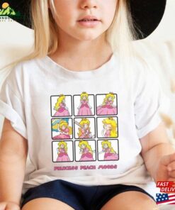 Nintendo Princess Peach Mood T-Shirt Super Mario Tee Classic