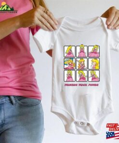 Nintendo Princess Peach Mood T-Shirt Super Mario Tee Classic