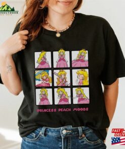 Nintendo Princess Peach Mood T Shirt Super Mario Tee Classic 3
