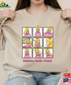 Nintendo Princess Peach Mood T Shirt Super Mario Tee Classic 4