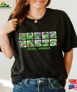 Nintendo Yoshi Moods T-Shirt Super Mario Tee Classic Unisex 2 Nintendo Yoshi Moods T Shirt Super Mario Tee Classic Unisex 3
