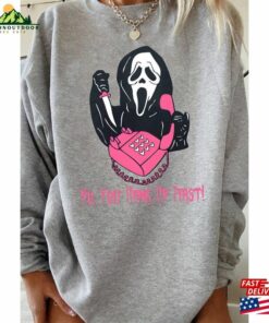 No You Hang Up First Sweatshirt Funny Ghost Face Shirt Scream Movie Halloween Unisex Classic