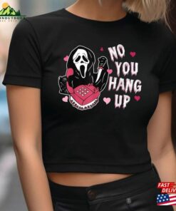 No You Hang Up Halloween Shirt Crop Top Valentine Classic Sweatshirt