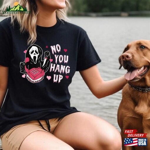 No You Hang Up Halloween Shirt Crop Top Valentine Classic Sweatshirt