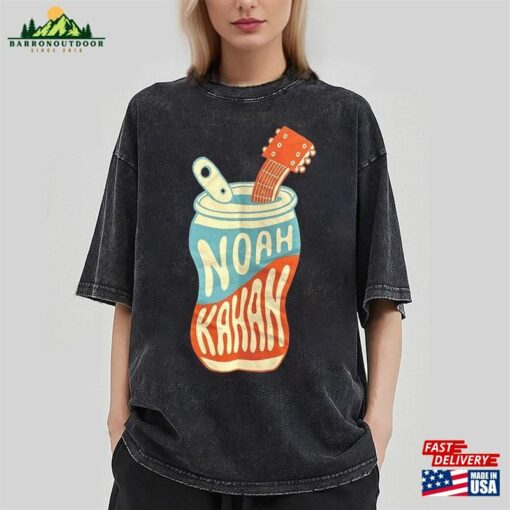 Noah Kahan Black Logo T-Shirt Beer Can Guitar Concert Agau Sweatshirt Graphic Tee Hoodie Classic