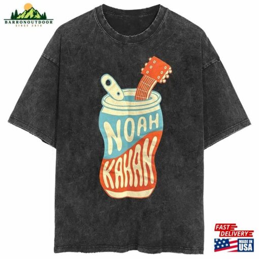 Noah Kahan Black Logo T-Shirt Beer Can Guitar Concert Agau Sweatshirt Graphic Tee Hoodie Classic