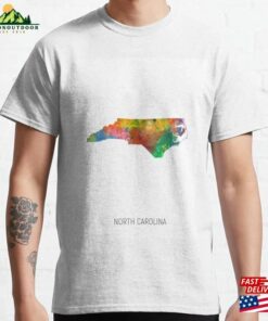 North Carolina Watercolor Map Classic T-Shirt Unisex Sweatshirt