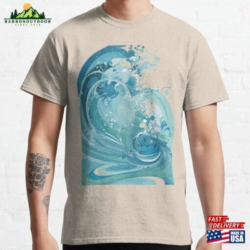 Oceanic Flow Design Classic T-Shirt Hoodie