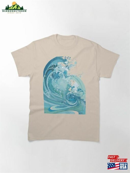 Oceanic Flow Design Classic T-Shirt Hoodie