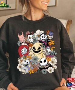 Oogie Boogie Floral Halloween Sweatshirt Jack And Sally Skeleton Fan Tee Spooky Gift Hoodie Classic 2 Oogie Boogie Floral Halloween Sweatshirt Jack And Sally Skeleton Fan Tee Spooky Gift Hoodie Classic 3