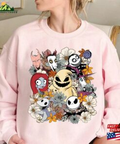 Oogie Boogie Floral Halloween Sweatshirt Jack And Sally Skeleton Fan Tee Spooky Gift Hoodie Classic 3 Oogie Boogie Floral Halloween Sweatshirt Jack And Sally Skeleton Fan Tee Spooky Gift Hoodie Classic 4