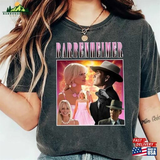 Oppenheimer And Barbie Movie 2023 Shirt Barbieheimer Active Comfor Color Hoodie Classic