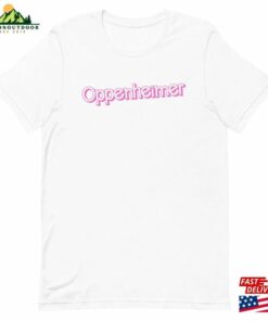 Oppenheimer Barbie Font Shirt Barbenheimer Funny Movie Inspired Unisex Hoodie