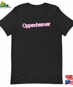 Oppenheimer Barbie Font Shirt Barbenheimer Funny Movie Inspired Unisex Hoodie 3