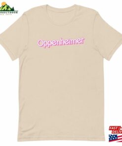 Oppenheimer Barbie Font Shirt Barbenheimer Funny Movie Inspired Unisex Hoodie 4