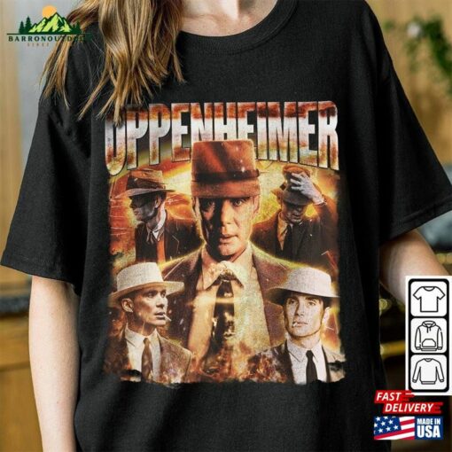 Oppenheimer Movie Shirt Barbenheimer Barbie 90S Y2k Vintage Retro Bootleg T-Shirt Hoodie