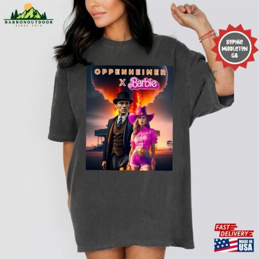 Oppenheimer X Barbie Shirt Barbenheimer T-Shirt Double Feature Hoodie Sweatshirt