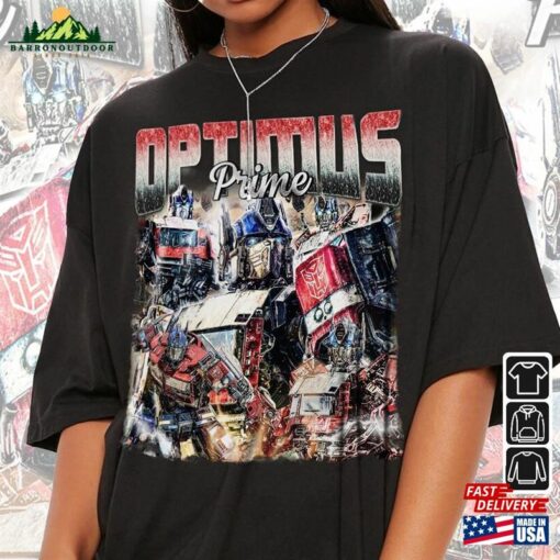 Optimus Prime Movie Shirt Autobot 90S Y2k Vintage Retro Bootleg Classic Sweatshirt