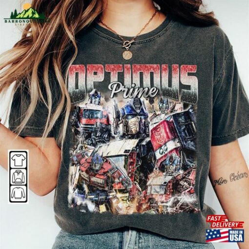 Optimus Prime Movie Shirt Autobot 90S Y2k Vintage Retro Bootleg Classic Sweatshirt