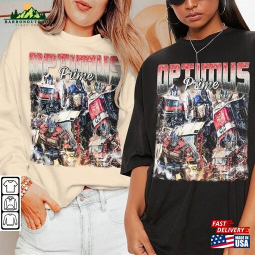 Optimus Prime Movie Shirt Autobot 90S Y2k Vintage Retro Bootleg Sweatshirt Classic