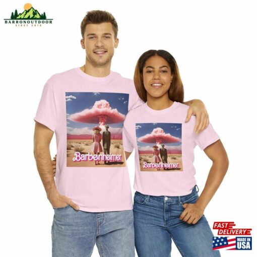 Original Barbenheimer Barbie Meme Trending 2023 Films Perfect Gift For Movie Lovers Let’s Go Party Shirt Pink Atomic Cloud Unisex T-Shirt Sweatshirt