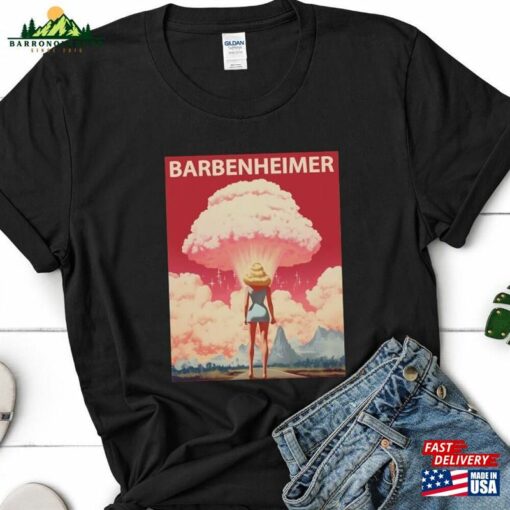 Original Barbenheimer The Destroyer Of World Tee Premium Soft Unisex Hoodie