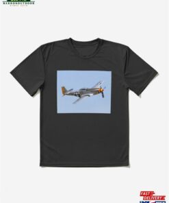 P51d Mustang 413578 In Flight Active T-Shirt Classic