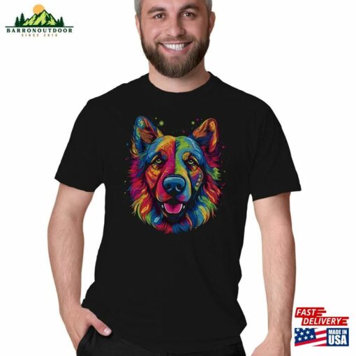 Painted Dog Head Shirt Unisex Graphic Tee Movie T-Shirt Sweatshirt