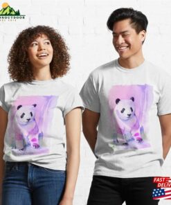 Panda Watercolor Portrait 2 Classic T-Shirt Unisex Hoodie