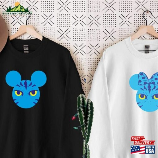 Pandora Avatar Mickey Minnie Ears Matching Sweatshirt Family Disney Mouse With Face Fans T-Shirt