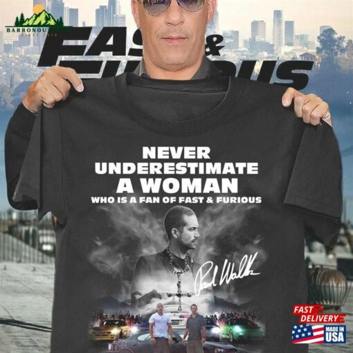 Paul Walker T-Shirt Fast And Furious 2023 Shirt Hoodie Sweatshirt Classic