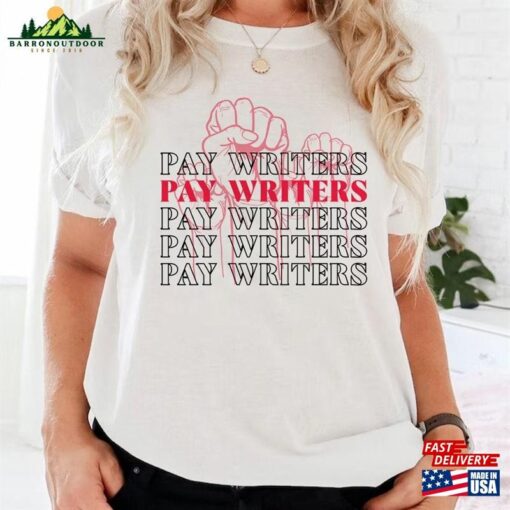 Pay Writers Shirt Wga Strike Classic Hoodie