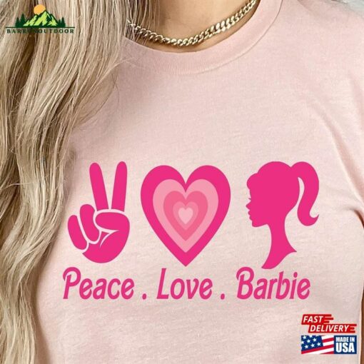 Peace Love Barbie Shirt Dream House Unisex Sweatshirt