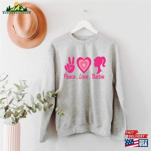 Peace Love Barbie Sweatshirt Shirt Dream House T-Shirt