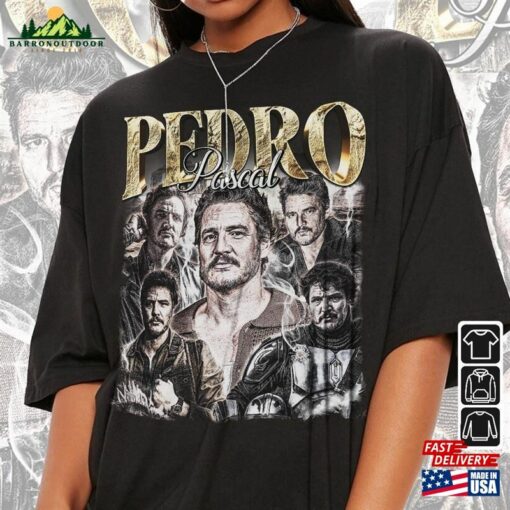 Pedro Pascal Movie Shirt 90S Y2k Vintage Retro Bootleg Sweatshirt Hoodie Unisex