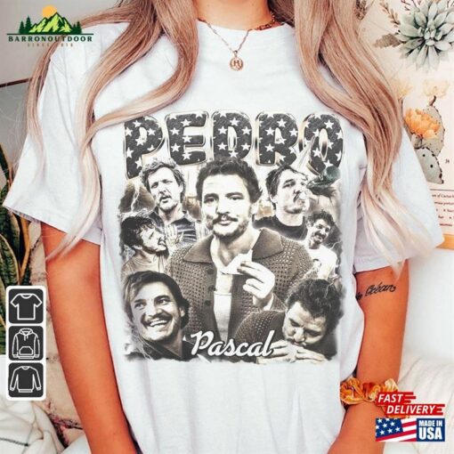 Pedro Pascal Movie Shirt Funny 90S Y2k Vintage Retro Bootleg Hoodie Sweatshirt