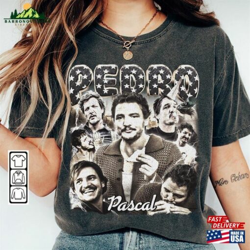 Pedro Pascal Movie Shirt Funny 90S Y2k Vintage Retro Bootleg Hoodie Sweatshirt