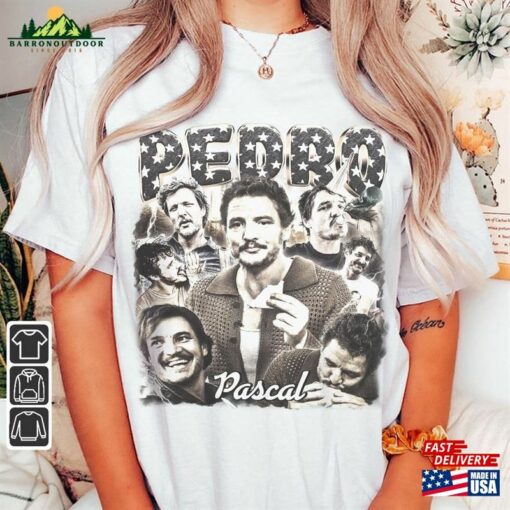 Pedro Pascal Movie Shirt Funny 90S Y2k Vintage Retro Bootleg T-Shirt Unisex