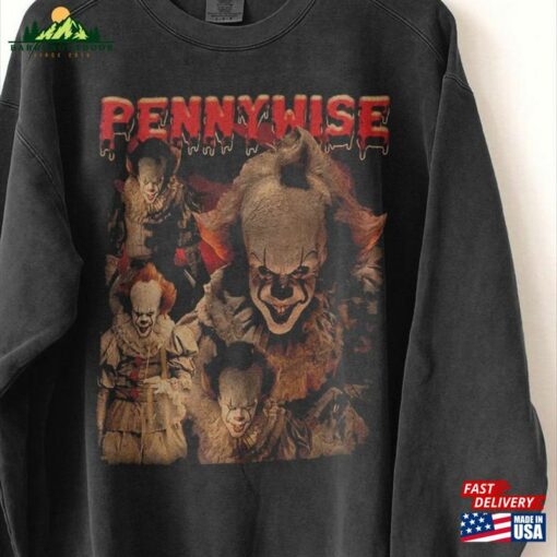 Pennywise Shirt Horror Movie It Hoodie Unisex