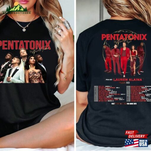 Pentatonix 2023 World Tour Band Tee Vintage Concert T-Shirt Sweatshirt Classic