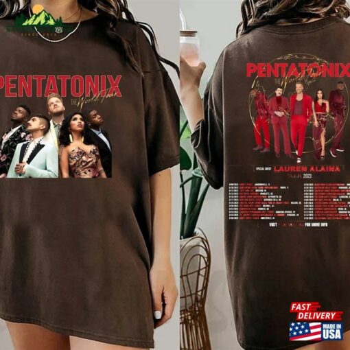 Pentatonix 2023 World Tour Band Tee Vintage Concert T-Shirt Sweatshirt Classic