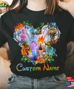 Personalized Mickey Ears Disney Elemental Shirt Pixar Movie Characters Group Hoodie Unisex Personalized Mickey Ears Disney Elemental Shirt Pixar Movie Characters Group Hoodie Unisex
