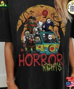 Personalized Vintage Universal Studios Halloween Horror Nights Shirt Retro Scary Movie Characters T Shirt Sweatshirt 4
